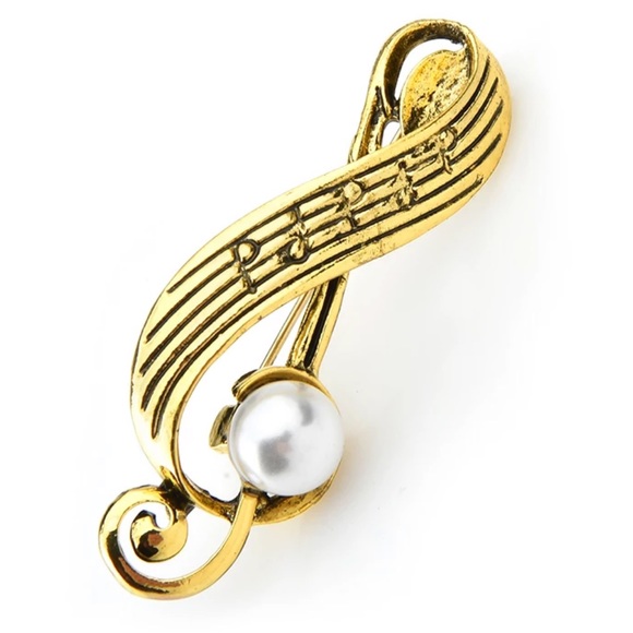 Music Note Brooch - Picture 1 of 4